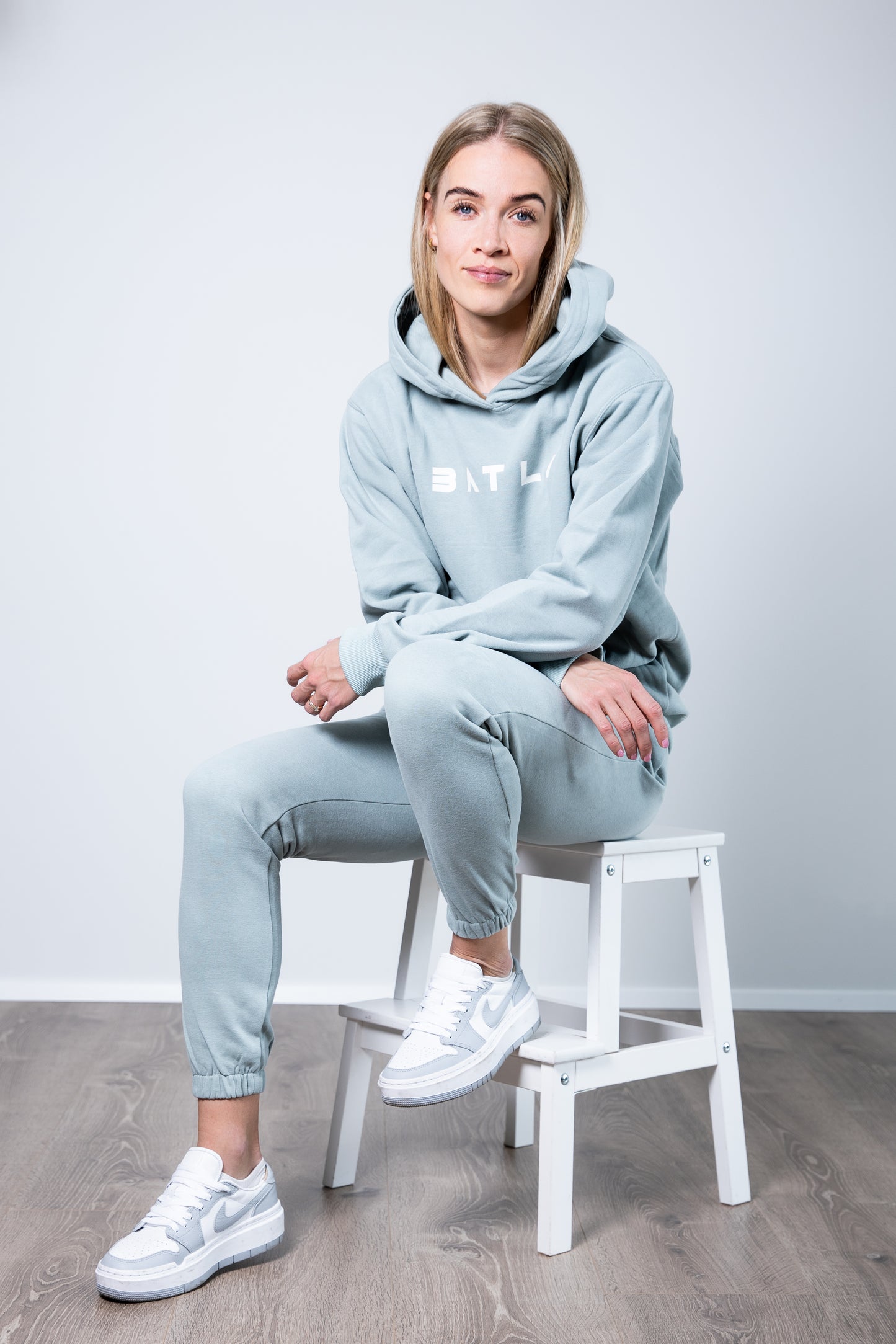 green hoodie