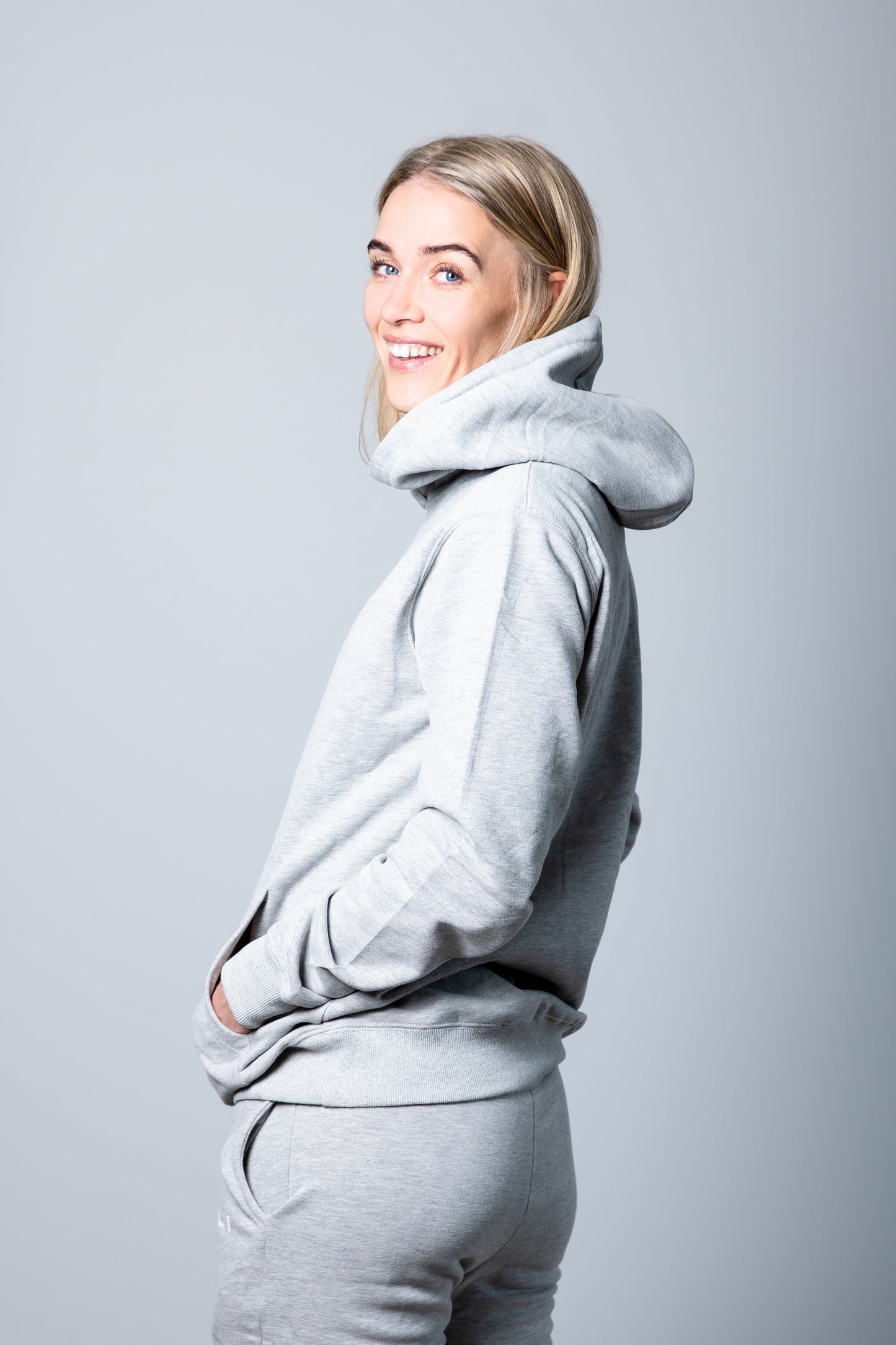 gray hoodie